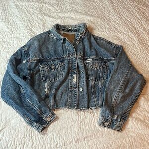 American Eagle Cropped Jean Jacket